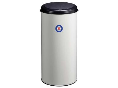 Poubelle &agrave; ouverture par pression 45L HANDTOUCH Rossignol M&eacute;tal Blanc