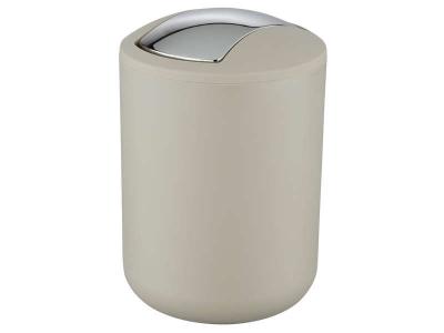Wenko 21221100 brasil poubelle taille s taupe 2 l 14 x 14 x 21 cm