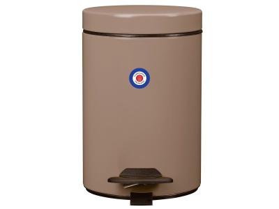 Rossignol - Poubelle de salle de bain &agrave; p&eacute;dale 3L CYJEU - Beige fonc&eacute;