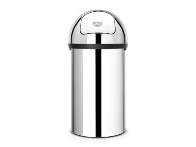 BRABANTIA Poubelle Push bin 60L Acier brillant