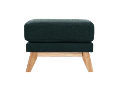 Miliboo - Repose-pieds scandinave d&eacute;houssable gris fonc&eacute; OSLO