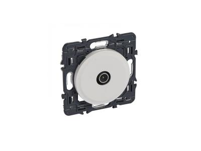 Prise Tv Simple Diametre 952 Male Complet Blanc