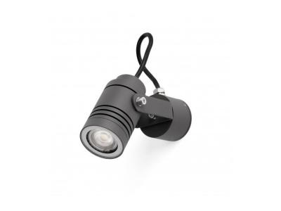Faro Lit - Spot Mural Ext&eacute;rieur &Agrave; 1 Ampoule Gris Fonc&eacute; Ip54, Gu10