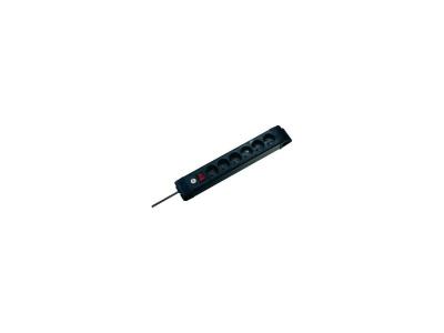 Multiprise Noire Premium-plus 6 Prises Avec Interrupteur