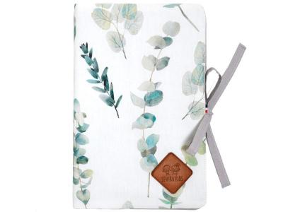 Prot&egrave;ge carnet de sant&eacute; b&eacute;b&eacute; en coton eucalyptus PROT-CS-EUCA