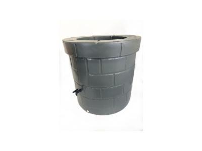 Puit recuperateur d'eau PEHD - 340 L - Gris anthracite
