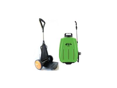 Pulv&eacute;risateur &eacute;lectrique IRIS GARDEN ELITE 16L Batterie Lithium 8Ah Chariot trolley / Bretelles