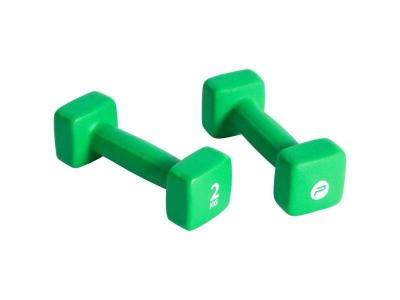 Pure2improve Neoprene Coated Dumbbell 2kg Pair Vert 2 Kg