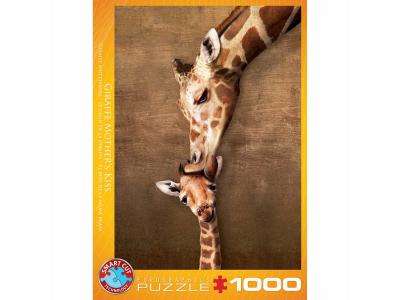 EuroGraphics Giraffe Mothers Kiss Puzzle, 1000-Piece 