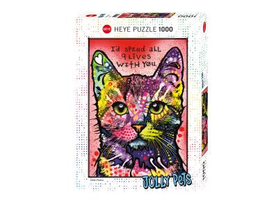 Heye- Puzzle 9 Lives 1000 Pi&egrave;ces, 29731, Multicolore