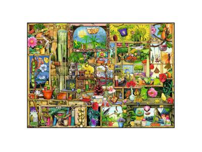 Puzzle 1000 Pi&egrave;ces : Colin Thompson: Etag&egrave;re de Jardin, Ravensburger 