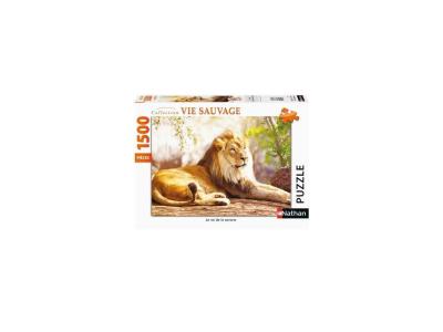 Puzzle 1500 pieces - Le roi de la savane 