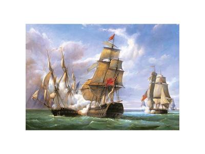Castorland Puzzle Copie de "Combat" 21 avril 1806, PJ Gi, Puz- - Puzz