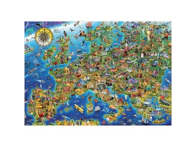 Educa Borras 500 Pieces Mapa De Europa Wooden Puzzle Multicolore