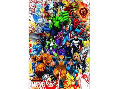 DISNEY MARVEL Puzzle 500 Pi&egrave;ces - Les H&eacute;ros De Marvel