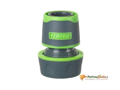 Raccord rapide bi-mati&egrave;re tuyau 19mm
