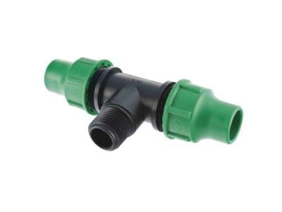 GF 06600 Raccord pour Tuyau avec 2 T&ecirc;tes + 1 Sortie M&acirc;le Noir 16 mm