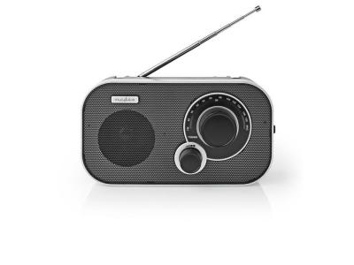 Radio fm 1,5 w poign&eacute;e de transport argent/noire