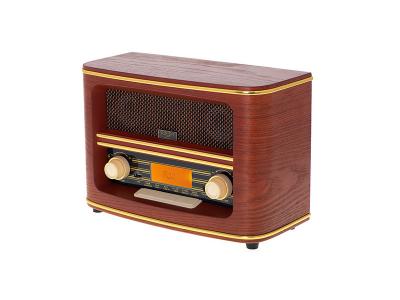 Radio r&eacute;tro fm usb avec bluetooth marron