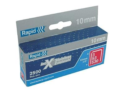 RAPID Agrafes acier inoxydable - Fil fin - N&deg;53/12 mm