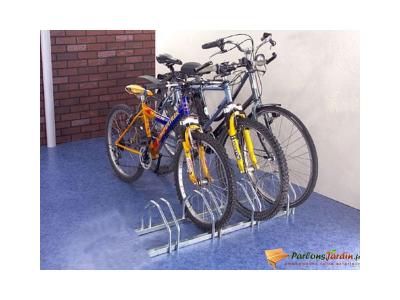 R&acirc;telier range 4 v&eacute;los face &agrave; face en acier zingu&eacute;