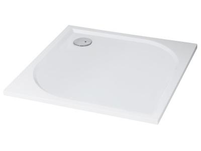 Receveur HESTIA - Antid&eacute;rapant - 80x100cm - R&eacute;sine - Blanc - Extra-plat