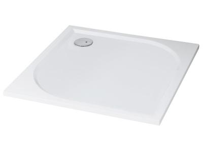 Receveur HESTIA - Antid&eacute;rapant - 90x90cm - R&eacute;sine - Blanc - Extra-plat