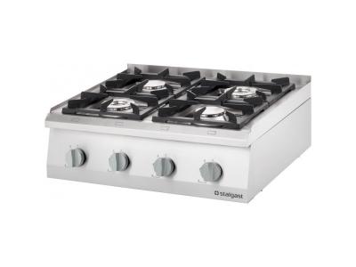 R&eacute;chaud &agrave; Gaz &agrave; Poser 4 Br&ucirc;leurs 24 kW (2x5 + 2x7) - G20 ou G30 - Stalgast