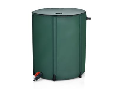 R&eacute;cup&eacute;rateur d'eau de pluie pliable COSTWAY - 225 L - PVC - Robinet et filet filtrant pour jardin