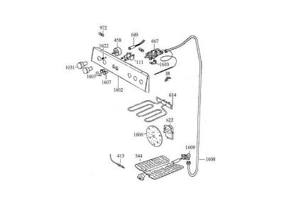 Germania - resistance de grille 2000 w REP614 pour cuisiniere