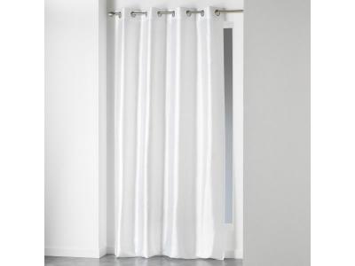 Rideau shantung shana blanc 140x240 - Douceur d'int&eacute;rieur