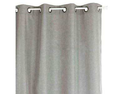 Lovely Casa R68538003 Bea Rideau &agrave; &OElig;illets Polyester Gris 260 x 140 cm