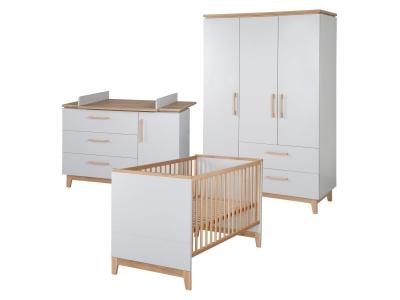 Chambre Roba Caro - Gris clair / Bois