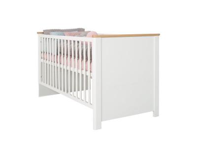 ROBA Lit B&eacute;b&eacute; &Eacute;volutif Convertible ""Ava""  - 70 x 140 cm  - Blanc - 'Ch&ecirc;ne artisanal'