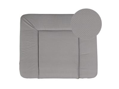 ROBA Matelas &agrave; Langer Doux Dotty - 85x75 cm -Rev&ecirc;tu PU gris