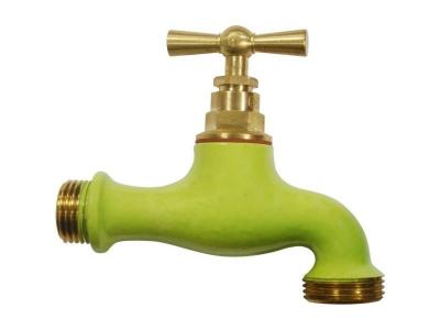 Boutt&eacute; Robinet Laiton de Couleur-Entr&eacute;e 15 x 21 Nez 20 x 27 Vert anis