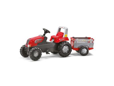Rolly toys tracteur a pedales avec remorque rollyjunior rt 800261