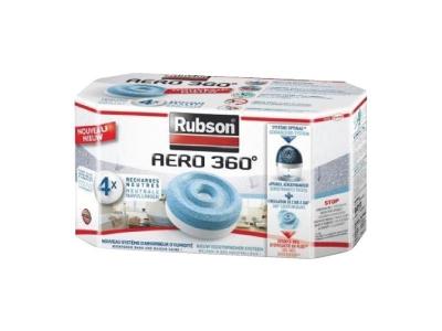 RUBSON RECHARGES AERO 360 POUR ABSORBEUR LOT DE 4 