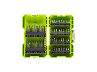 Ryobi Coffret antichocs empilable 48 embouts de vissage mixtes Gris