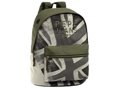 PEPE JEANS Otto Set de Sac Scolaire, 42 cm, Vert 6272351