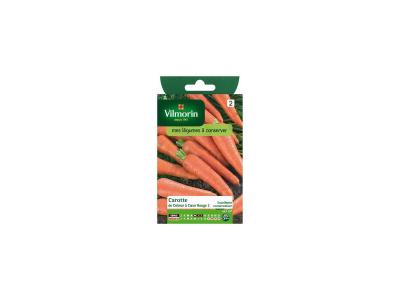 Carotte colmar, coeur rouge, race VILMORIN 4 g