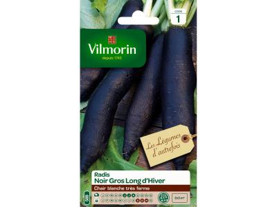 Vilmorin - Sachet graines Radis Noir Gros Long d'hiver