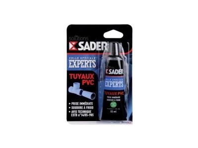 Colle sp&eacute;cial experts tuyaux pvc - 55 mL - Sader