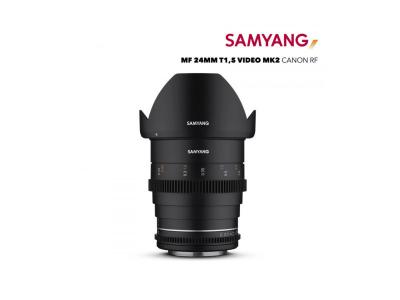 Samyang 24 mm T1.5 VDSLR MK2 monture Canon RF objectif vid&eacute;o