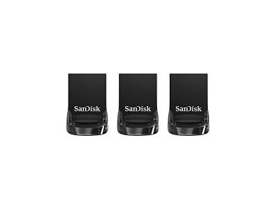 SanDisk Ultra Fit - Cl&eacute; USB - 32 Go - USB 3.1 - noir (pack de 3)