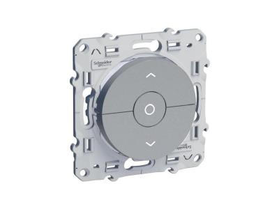 SCHNEIDER ELECTRIC Interrupteur volets roulants Odace aluminium 230 V