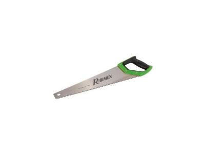 Scie bois &eacute;go&iuml;ne &agrave; main 450mm 7 tpi dents aff&ucirc;t&eacute;es sur 3 c&ocirc;t&eacute;s
