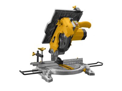 Scie &agrave; onglet &Oslash;210mm Combin&eacute;e 1200W Avec d&eacute;ligneuse Plateau de d&eacute;coupe Angles de coupe VITO