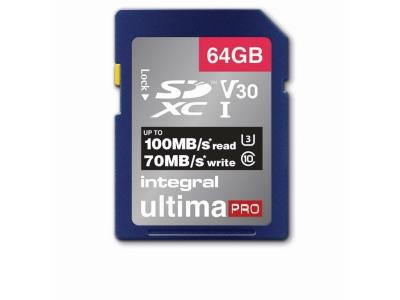 Cartes memoire INTEGRAL INSDX 64 G-100/70 V 30