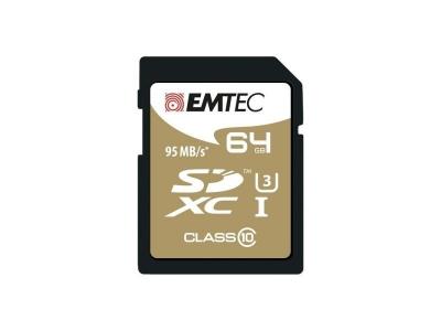 EMTEC SpeedIN' - Carte m&eacute;moire flash - 64 Go - UHS Class 3 / Class10 - SDXC UHS-I 